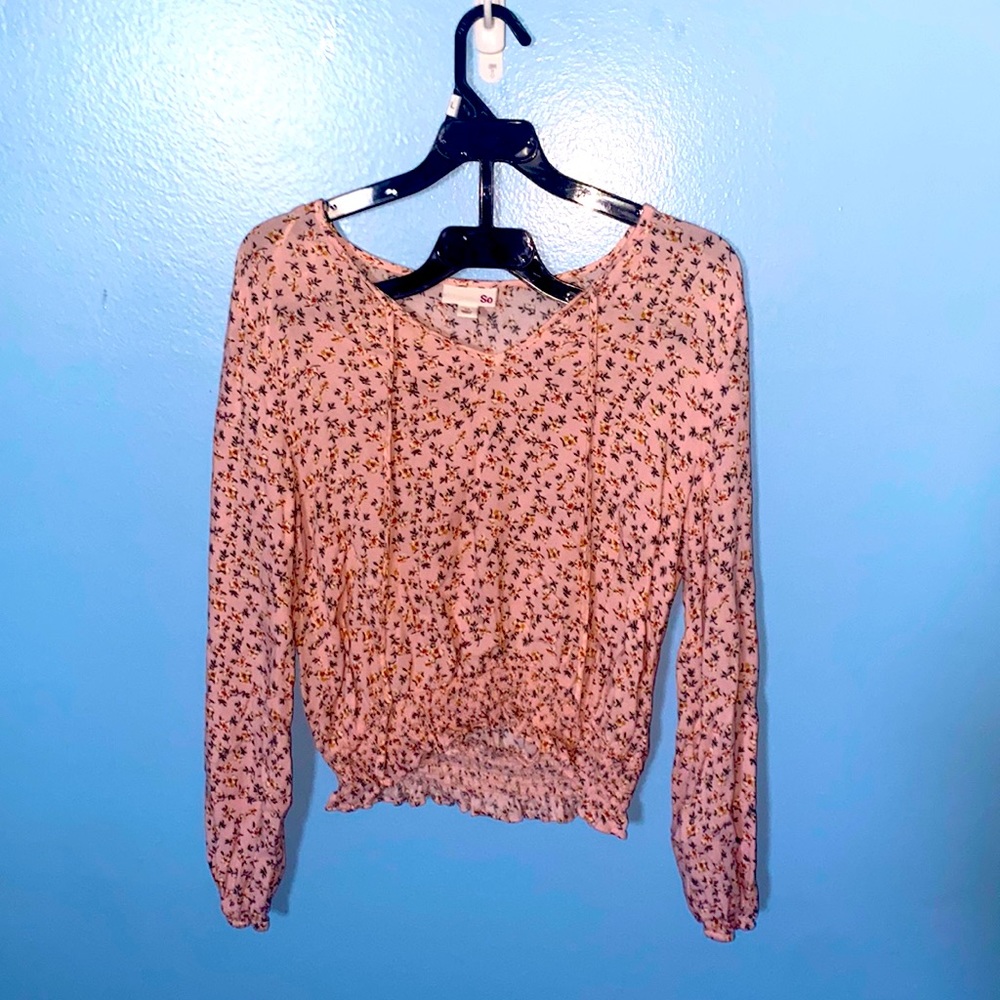 Pink Floral Blouse
